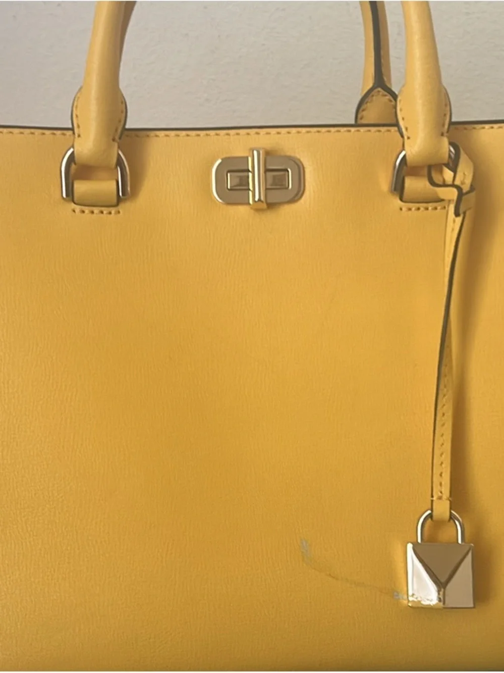 Michael Kors Yellow Leather Tote with Matching Wallet